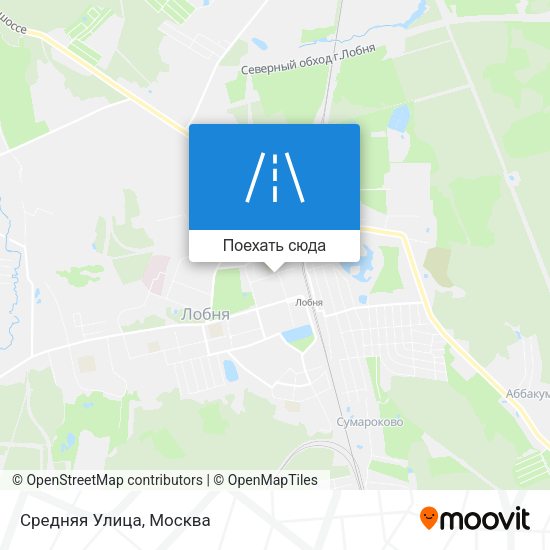 Карта Средняя Улица