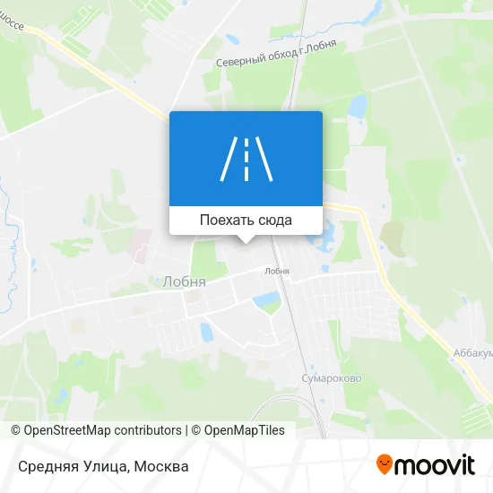 Карта Средняя Улица