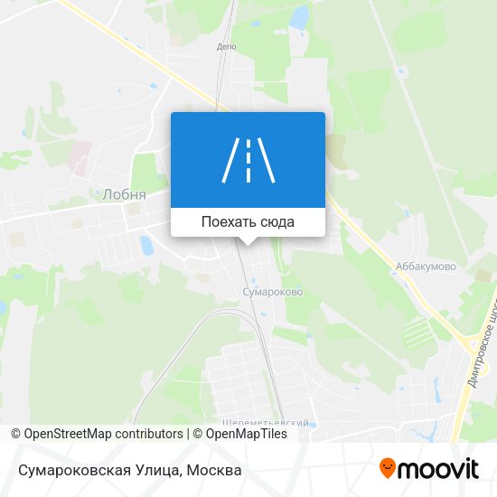 Карта Сумароковская Улица