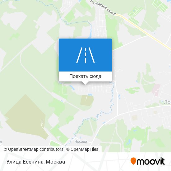 Карта Улица Есенина