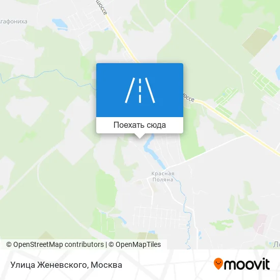 Карта Улица Женевского