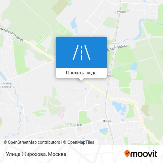 Карта Улица Жирохова