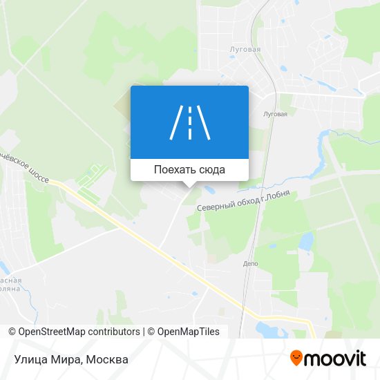Карта Улица Мира