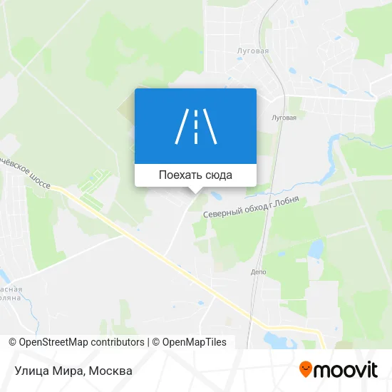 Карта Улица Мира