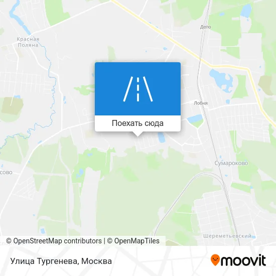 Карта Улица Тургенева