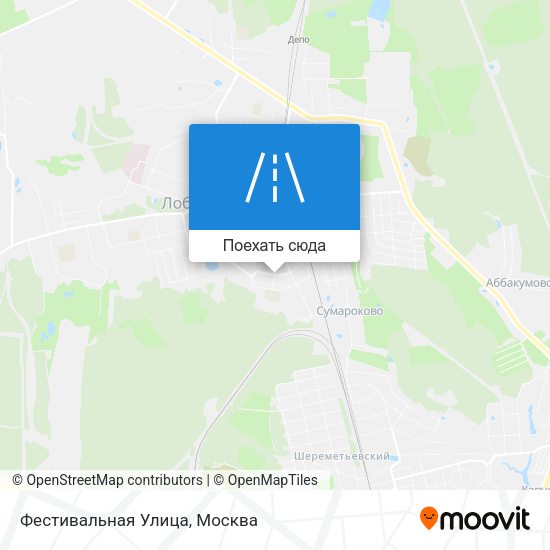 Карта Фестивальная Улица