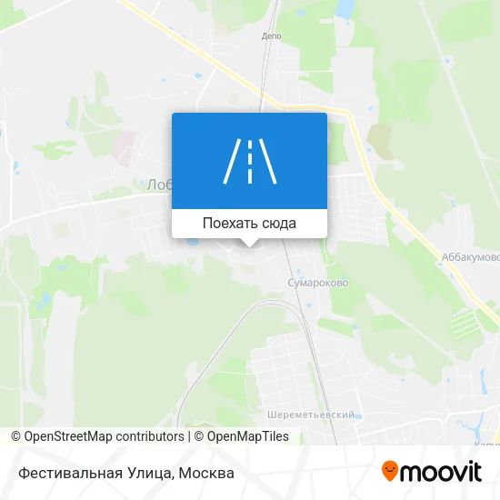Карта Фестивальная Улица