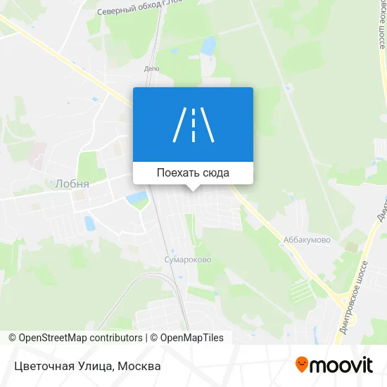 Карта Цветочная Улица