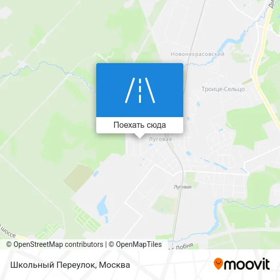 Карта Школьный Переулок
