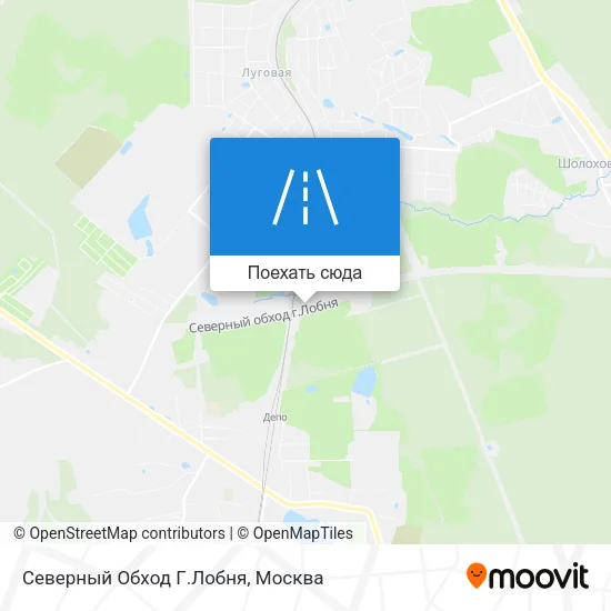 Карта Северный Обход Г.Лобня