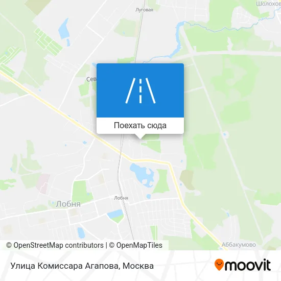 Карта Улица Комиссара Агапова