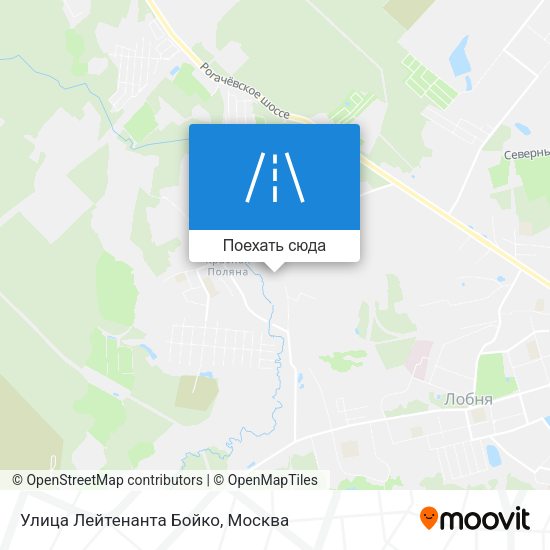 Карта Улица Лейтенанта Бойко