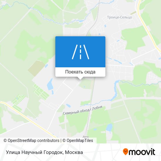 Карта Улица Научный Городок
