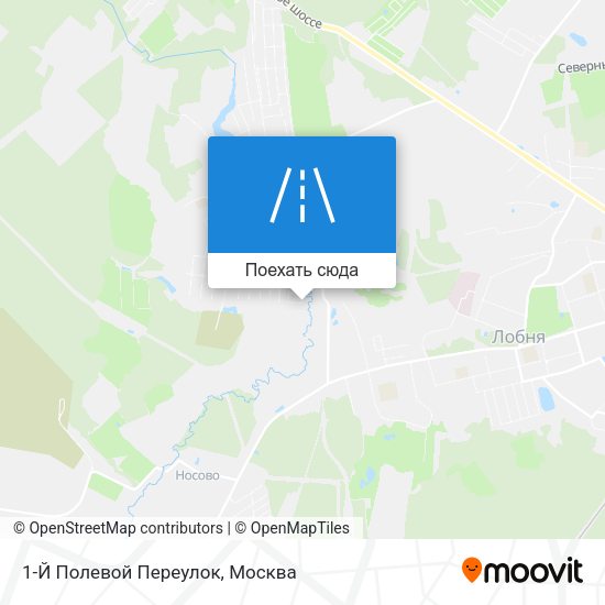 Карта 1-Й Полевой Переулок