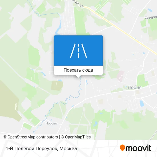 Карта 1-Й Полевой Переулок