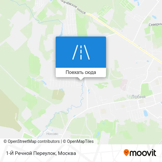 Карта 1-Й Речной Переулок