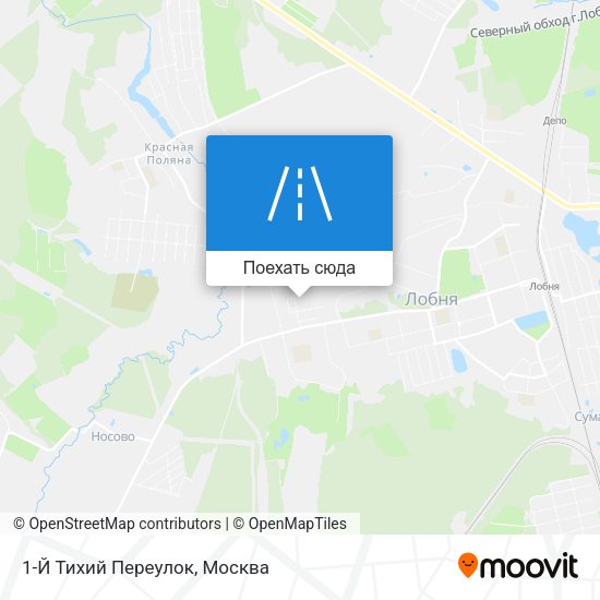 Карта 1-Й Тихий Переулок