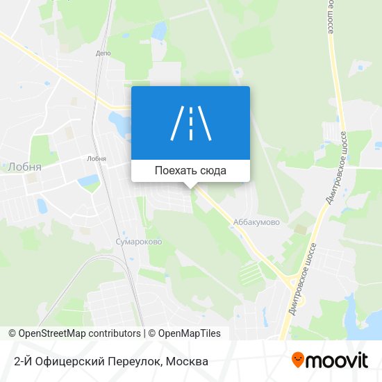 Карта 2-Й Офицерский Переулок