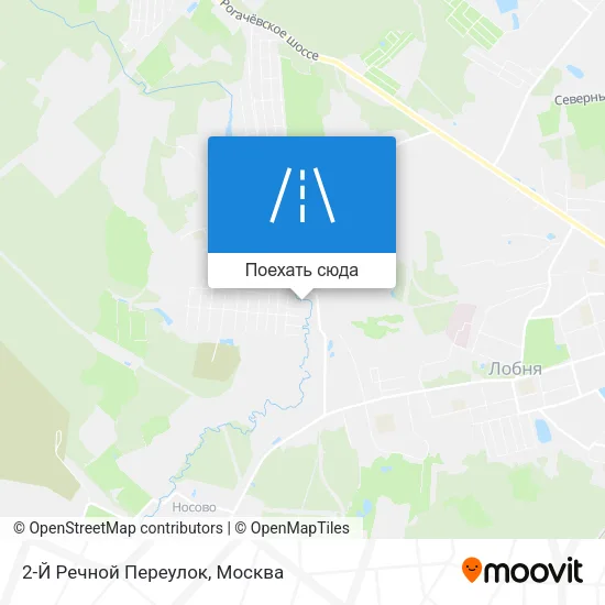 Карта 2-Й Речной Переулок