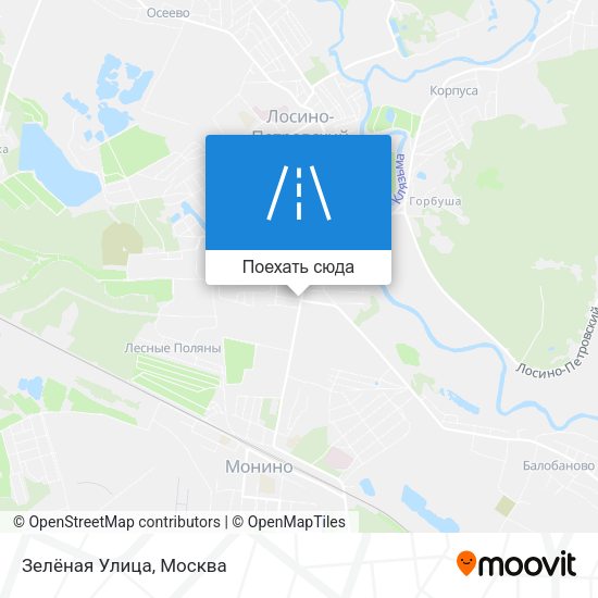 Карта Зелёная Улица