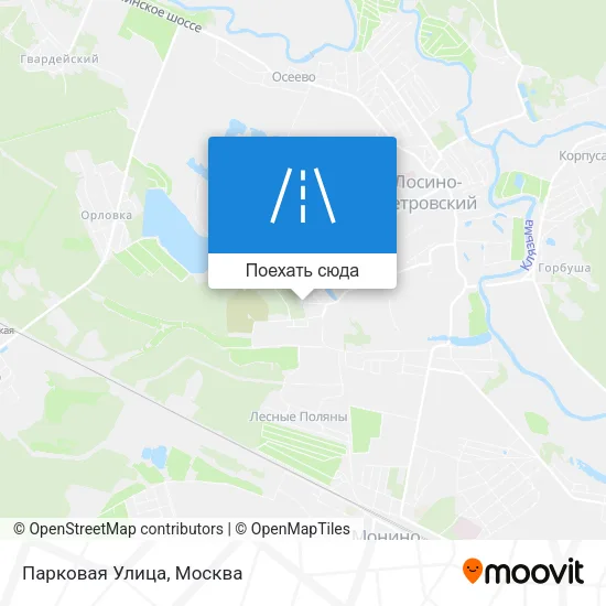 Карта Парковая Улица
