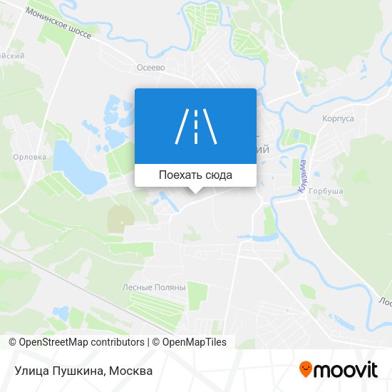 Карта Улица Пушкина
