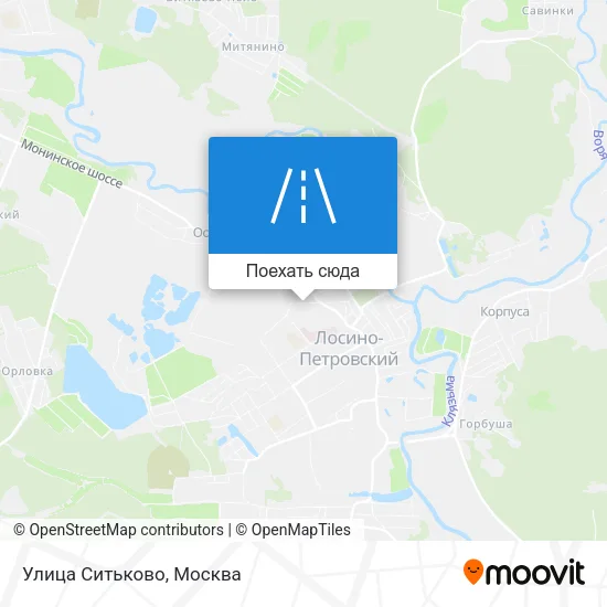 Карта Улица Ситьково