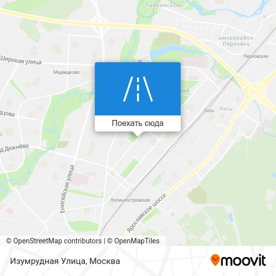 Карта Изумрудная Улица