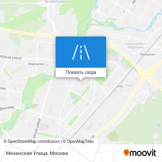 Карта Мезенская Улица