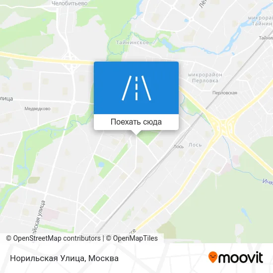 Карта Норильская Улица