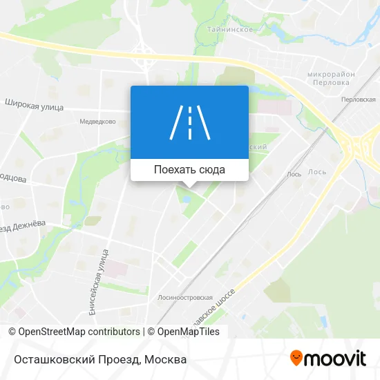 Карта Осташковский Проезд
