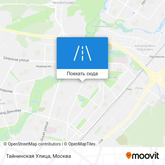Карта Тайнинская Улица