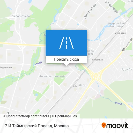 Карта 7-Й Таймырский Проезд