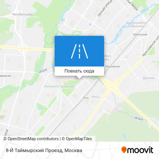 Карта 8-Й Таймырский Проезд