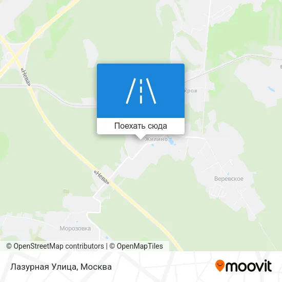 Карта Лазурная Улица