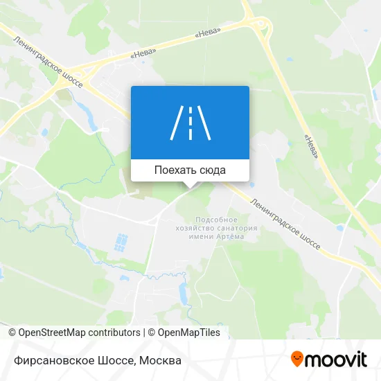 Карта Фирсановское Шоссе