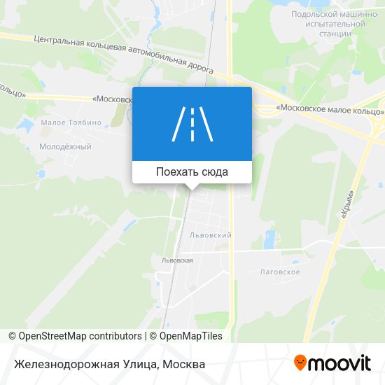 Карта Железнодорожная Улица