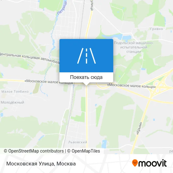 Карта Московская Улица