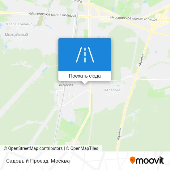 Карта Садовый Проезд