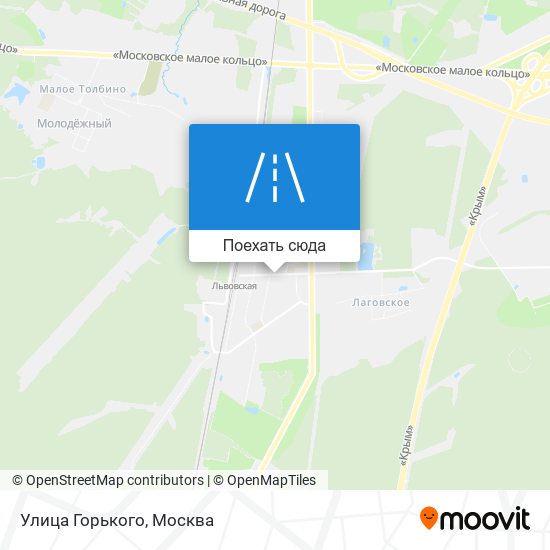 Карта Улица Горького
