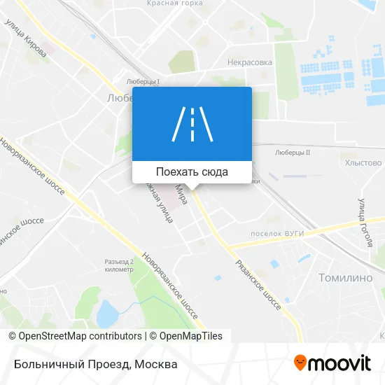 Карта Больничный Проезд