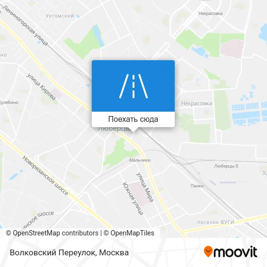 Карта Волковский Переулок