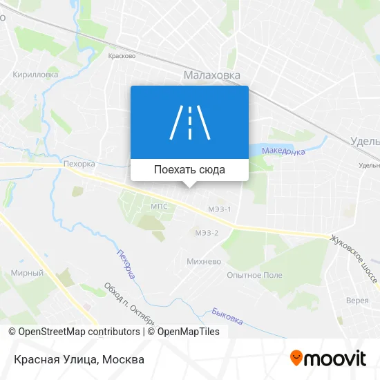 Карта Красная Улица