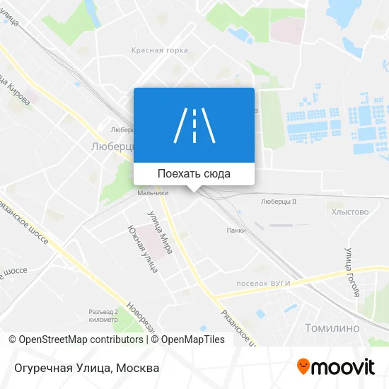 Карта Огуречная Улица