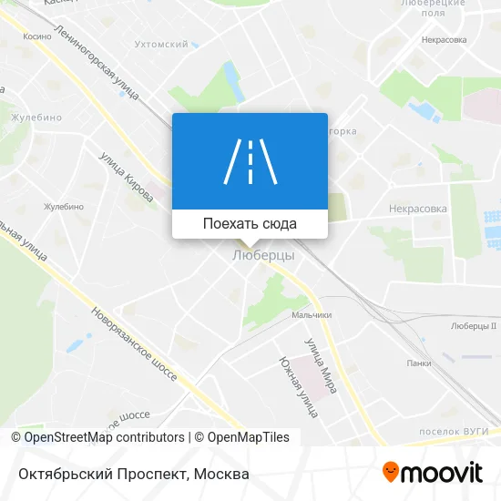 Карта Октябрьский Проспект