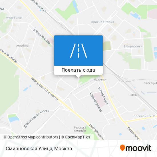 Карта Смирновская Улица