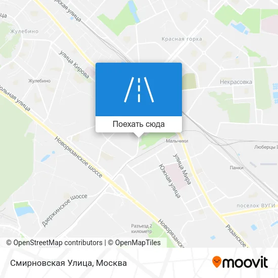Карта Смирновская Улица