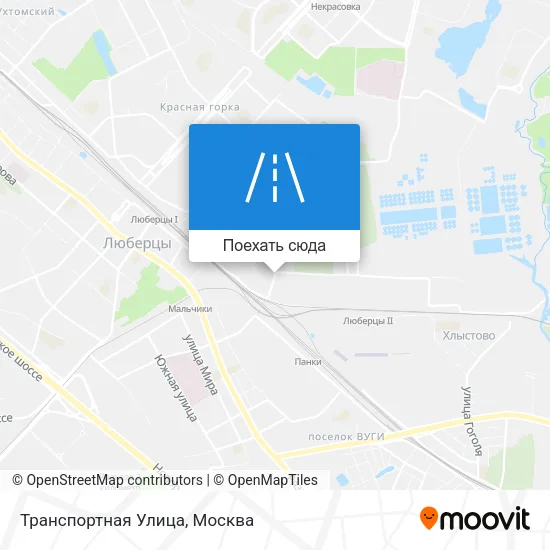 Карта Транспортная Улица