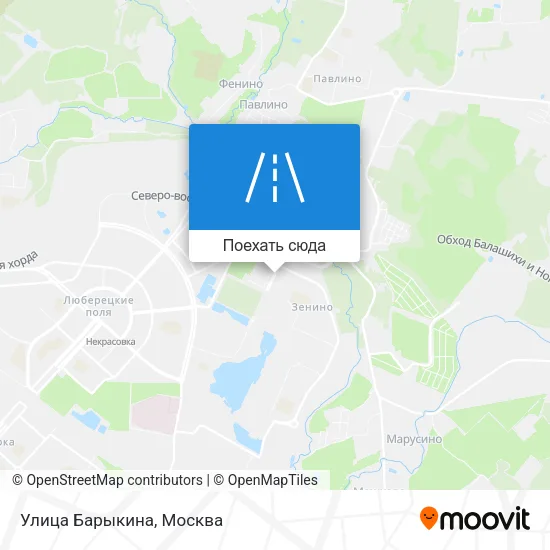 Карта Улица Барыкина