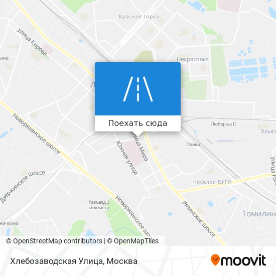 Карта Хлебозаводская Улица